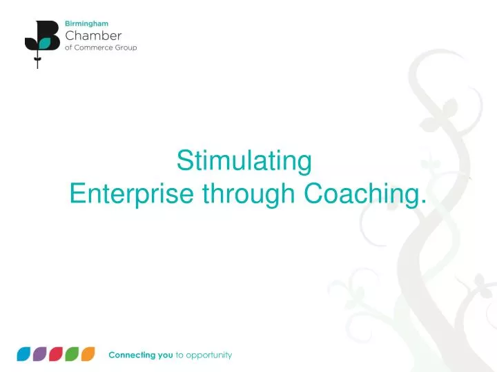 stimulating enterprise through coaching