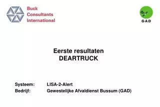 eerste resultaten deartruck