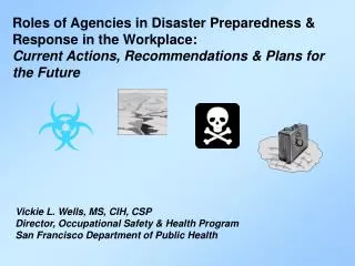 Role of SF DPH: Emergency Preparedness