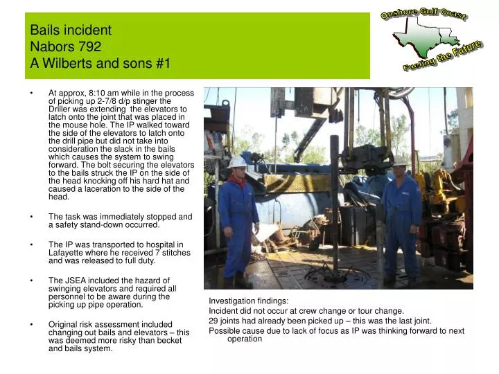 bails incident nabors 792 a wilberts and sons 1