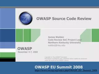 OWASP Source Code Review