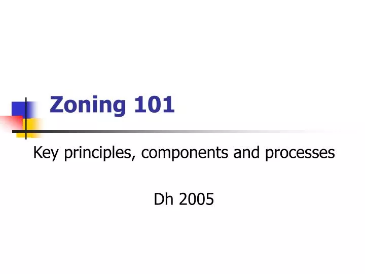 zoning 101