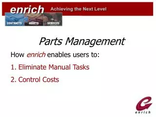 Parts Management