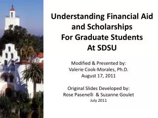 Understanding Financial Aid and Scholarships For Graduate Students At SDSU