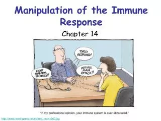 manipulation of the immune response