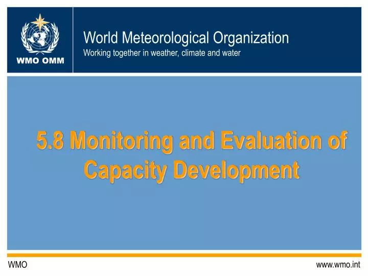 5 8 monitoring and evaluation of capacity development