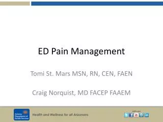 ED Pain Management