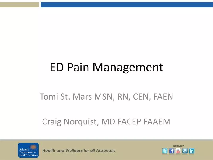 ed pain management