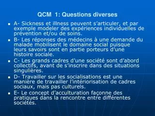 qcm 1 questions diverses