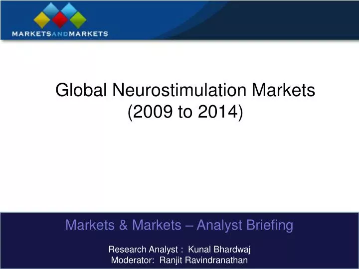 global neurostimulation markets 2009 to 2014