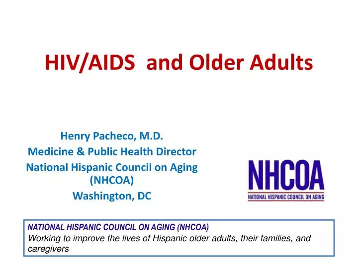 hiv aids and older adults