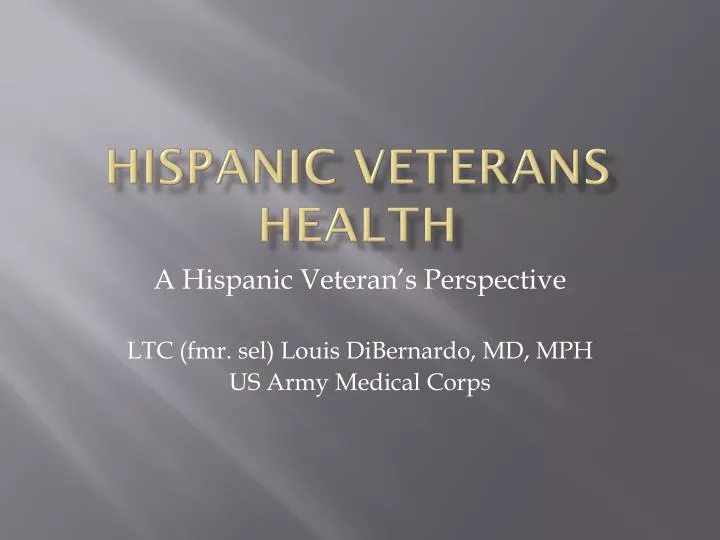 hispanic veterans health