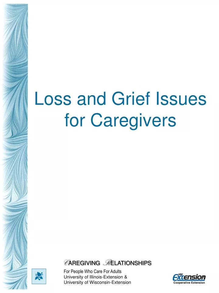 loss and grief issues for caregivers