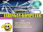 JARINGAN KOMPUTER - slide 1