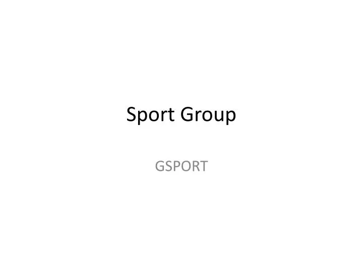 sport group