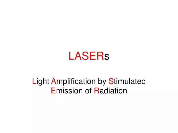 laser s
