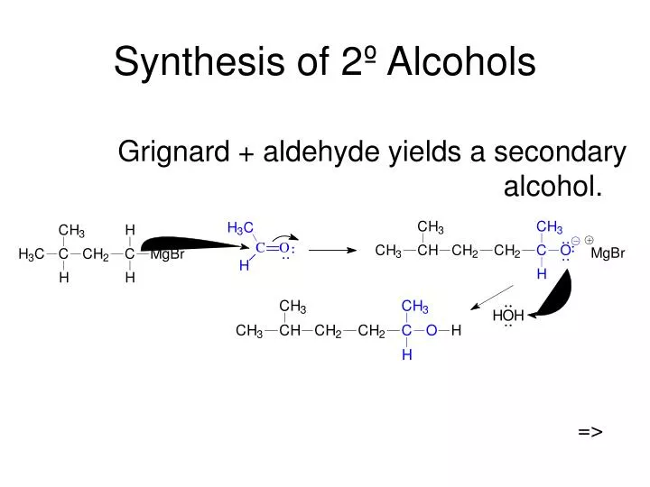 synthesis of 2 alcohols