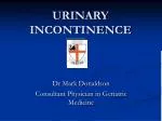 URINARY INCONTINENCE - slide 1