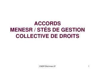 accords menesr st s de gestion collective de droits