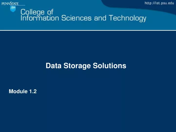 data storage solutions