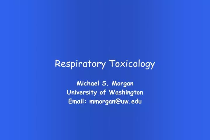 respiratory toxicology