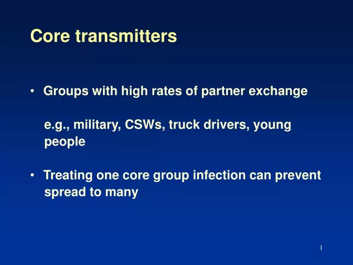 core transmitters
