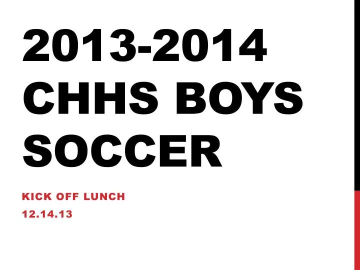 2013 2014 chhs boys soccer