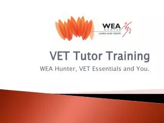 VET Tutor Training