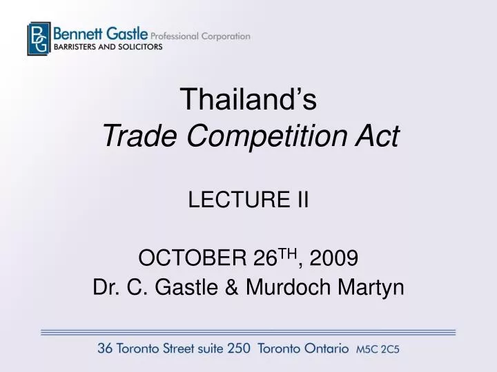 thailand s trade competition act