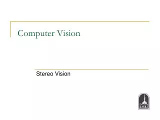 Computer Vision