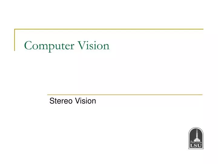 computer vision