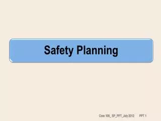 Safety Planning