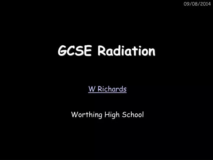 gcse radiation