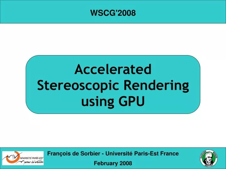 accelerated stereoscopic rendering using gpu