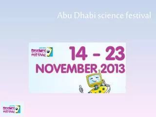 Abu Dhabi science festival