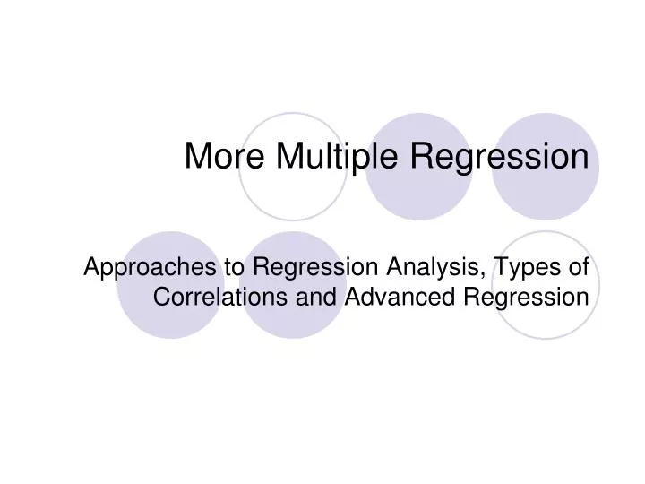 more multiple regression