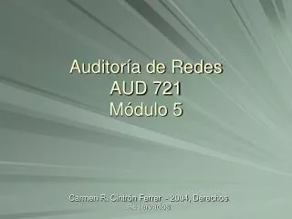 auditor a de redes aud 721 m dulo 5