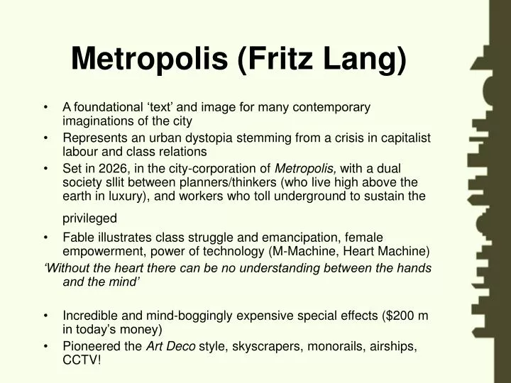 metropolis fritz lang