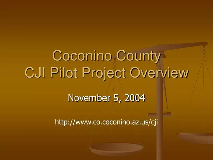 coconino county cji pilot project overview