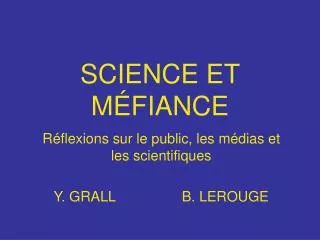 science et m fiance