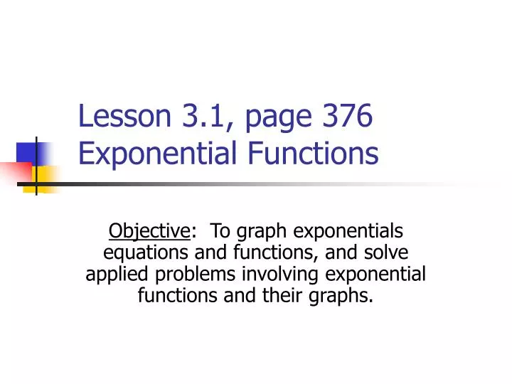lesson 3 1 page 376 exponential functions