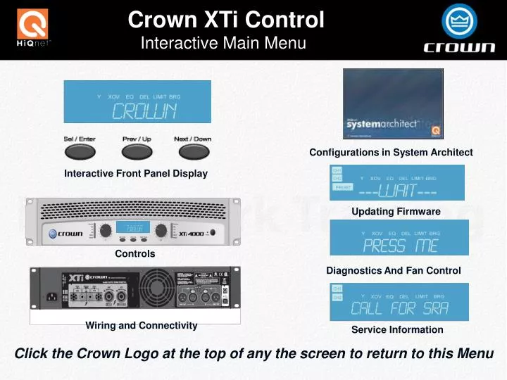 crown xti control