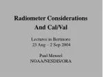 Designing Radiometers: Key Considerations for Satellite Remote Sensing - slide 1