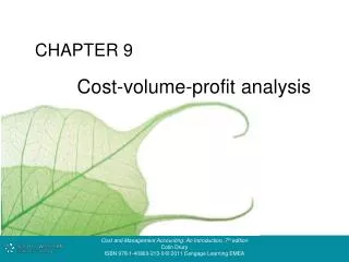 Cost-volume-profit analysis