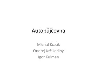 autop j ovna