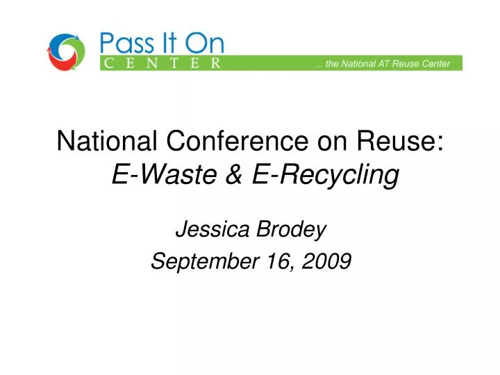 national conference on reuse e waste e recycling