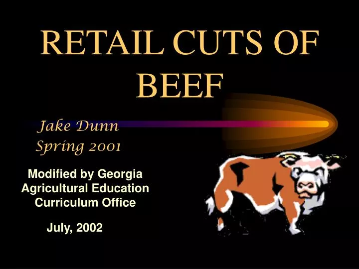 retail cuts of beef