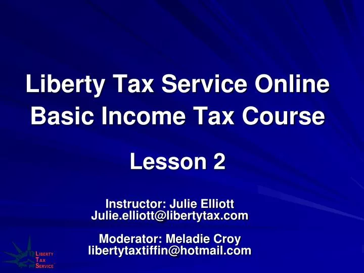 liberty tax service online basic income tax course lesson 2