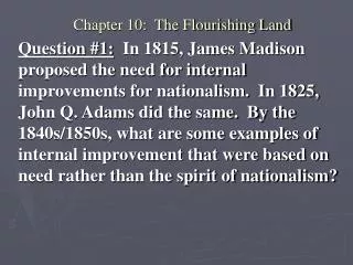 chapter 10 the flourishing land