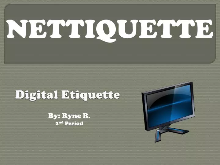 digital etiquette